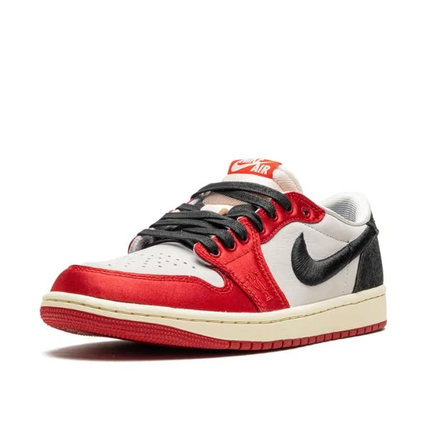 Air Jordan 1 Retro Low x Trophy Room OG ‘Sail/ Black- Varsity Red- Muslin’